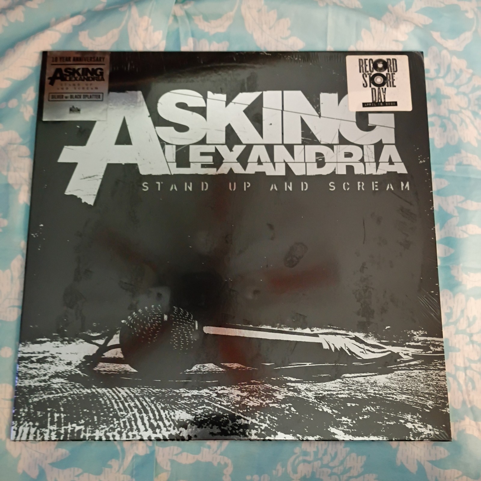 ASKING ALEXANDRIA STAND UP AND SCREAM Rsd 2020 10th Anniversary Silver w/ Black