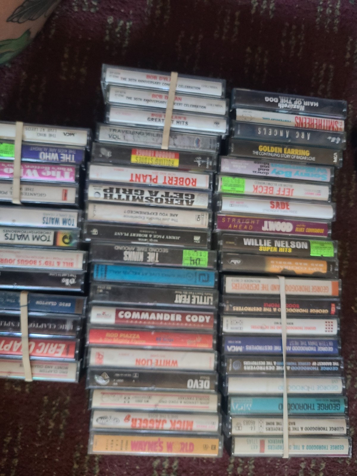 Lot of 50 (Many Rare) Vintage Classic Rock Cassette Tapes TESTED ALL PLAY