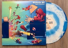Nintendo Wii System Soundtrack Vinyl LP BLUE / WHITE MARBLE CLOUD Rare NEW picture