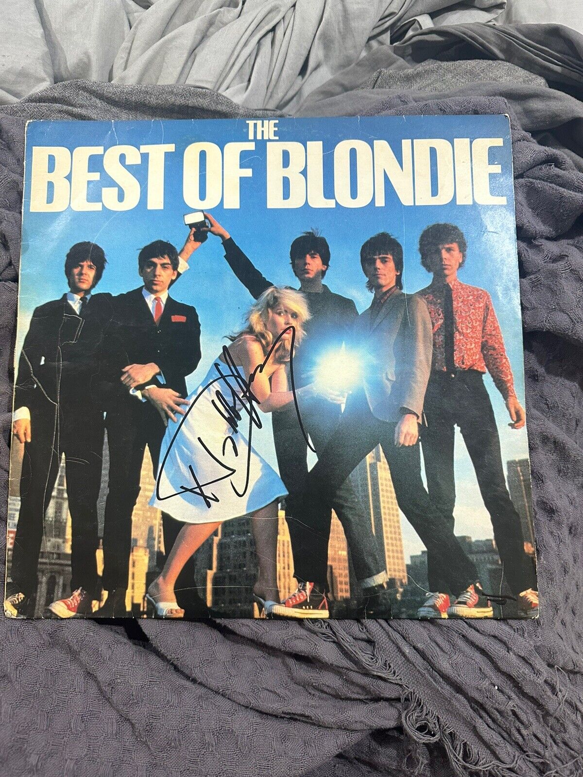 Signed Debbie Harry The Best Of Blondie Vinyl Record Photo Proof 