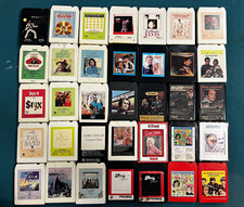 Large lot of 8 track tapes & holder. Beatles Elvis Dolly Parton and many more picture