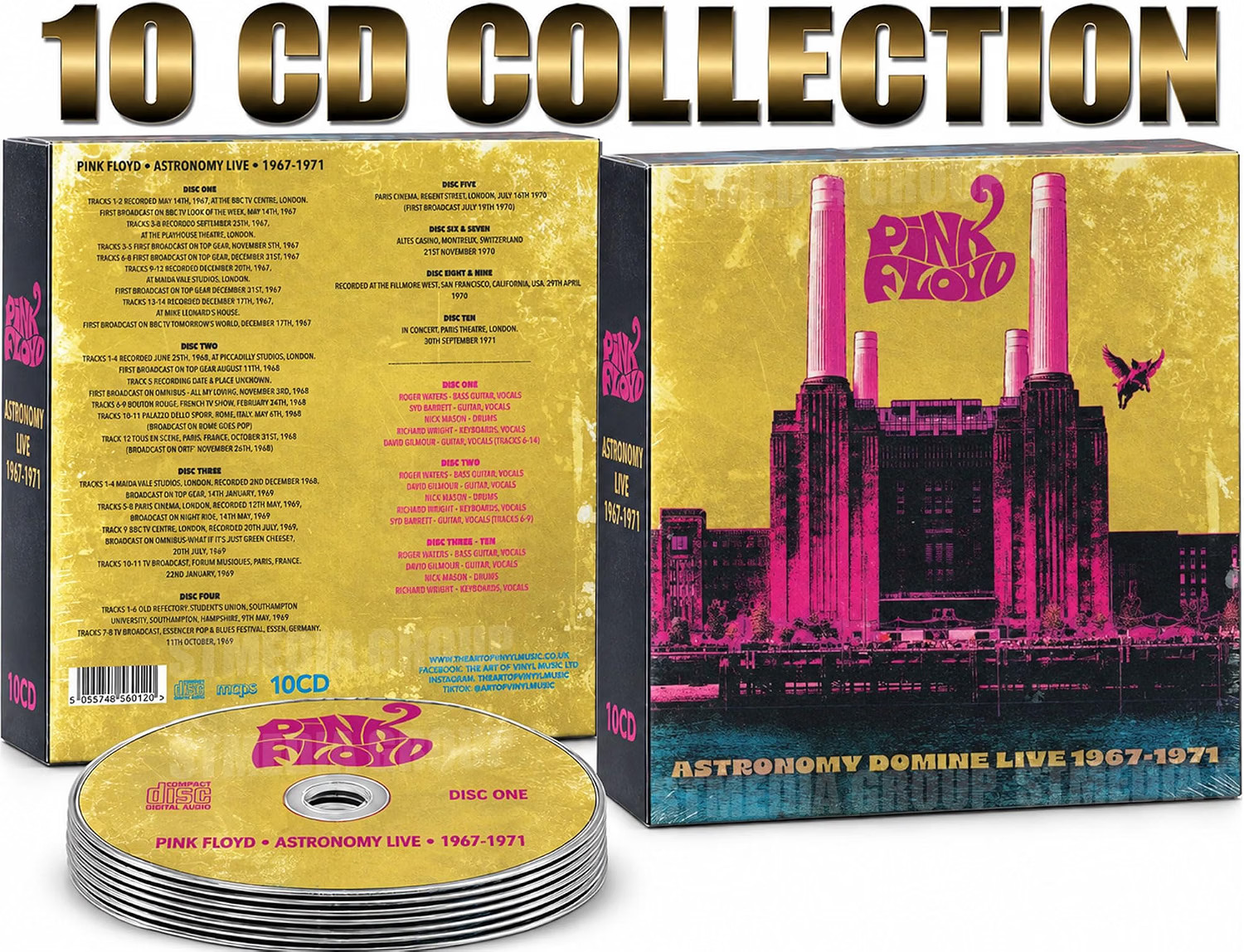 Pink Floyd – Astronomy Domine Live 1967-1971 10 CD Box Set - NEW