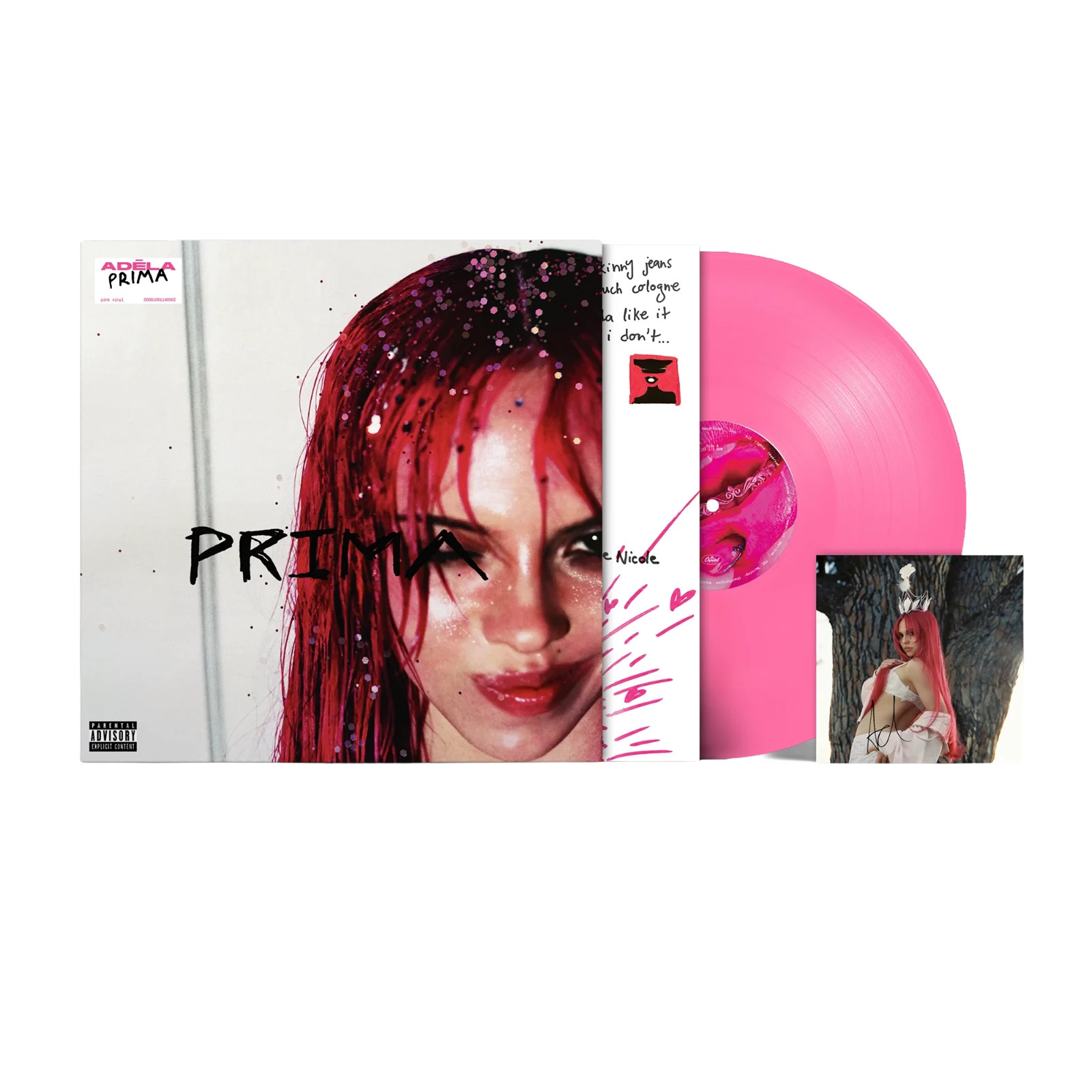 ADÉLA Prima Pink Vinyl with SIGNED Art Card | In-Hand