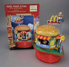 Vintage Enesco McDONALD'S Food Folks & Fun Music Box w/ Box WORKS  picture