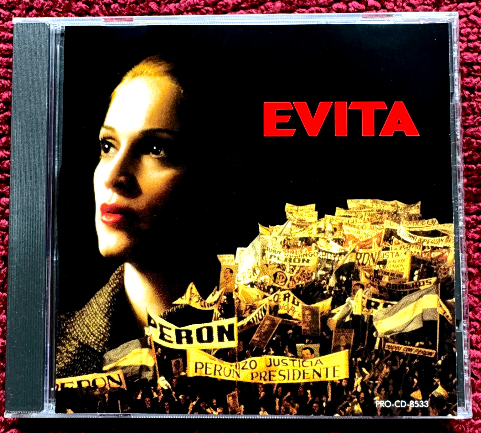 MADONNA EVITA PROMO SELECTIONS CD PRO-CD-8533 SOUNDTRACK MOVIE EVA PERON MUSICAL