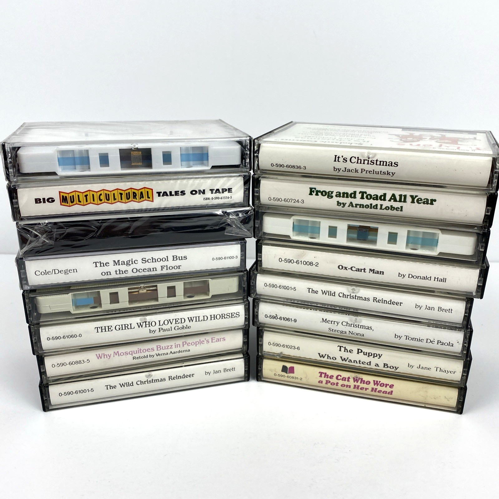 Lot of 16 Vintage Scholastic Children\'s Read Along Audio Cassette Tapes 4 Sealed