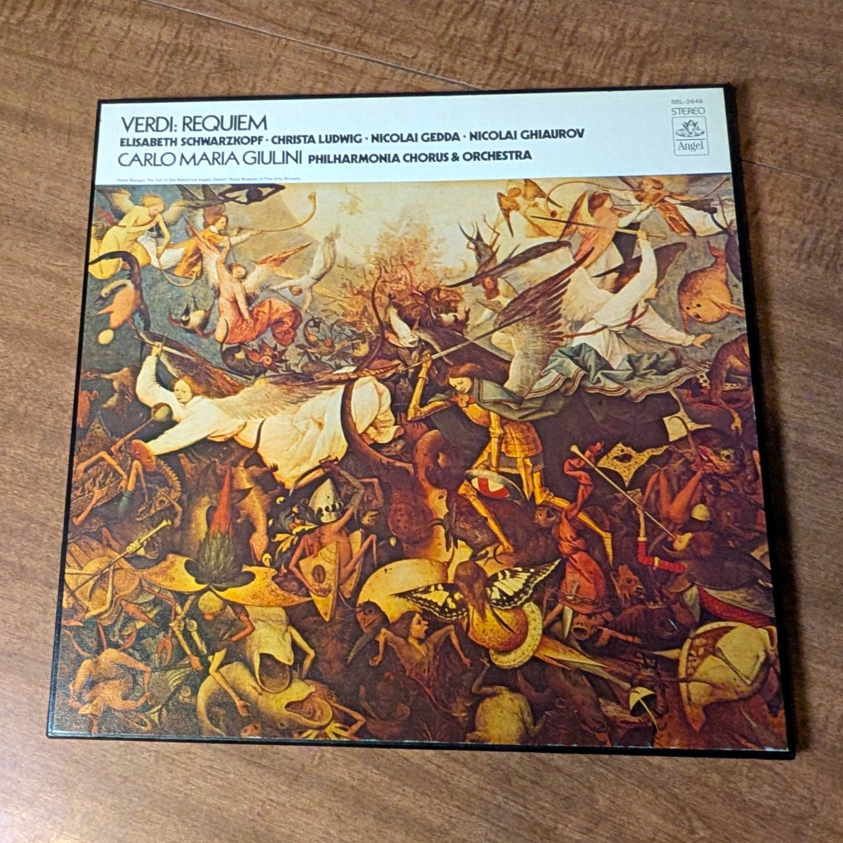 Verdi • Requiem Mass Angel Black Vinyl Carlo Maria Giulini Philharmonia