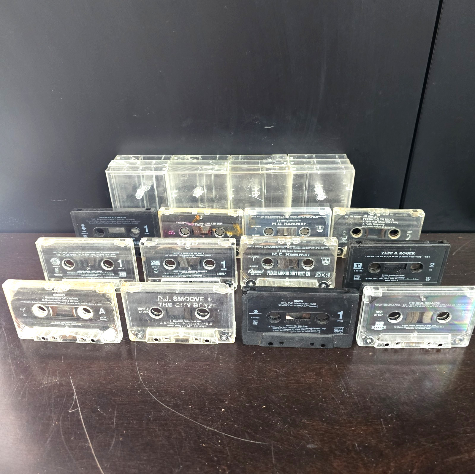12 Vintage Hip Hop Rap R&B Cassette Tape Lot MC Hammer Rob Base Shaggy