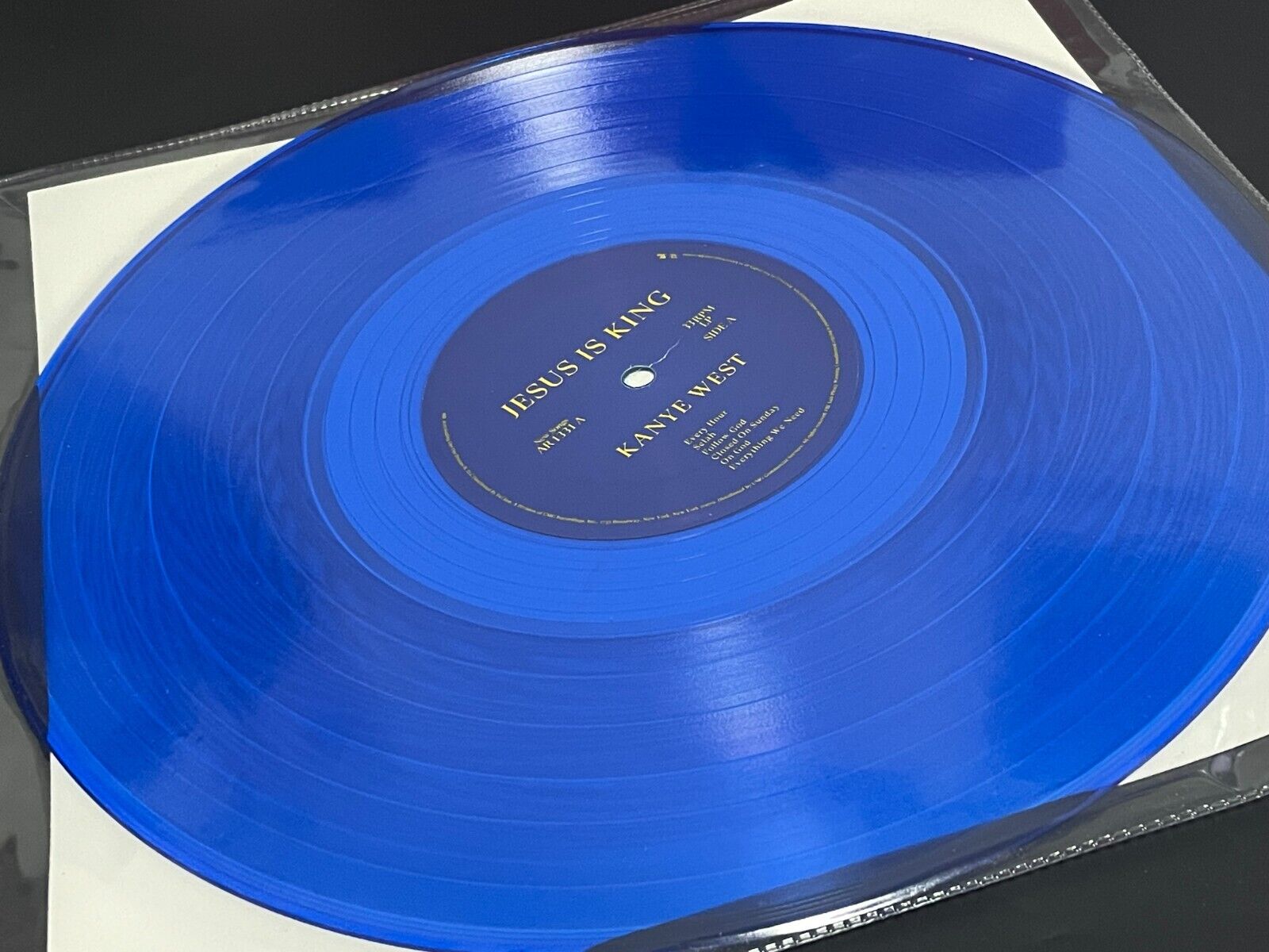 Original Kanye West Jesus Is King Vinyl Album Blue Vinyl -- NEW SEALED