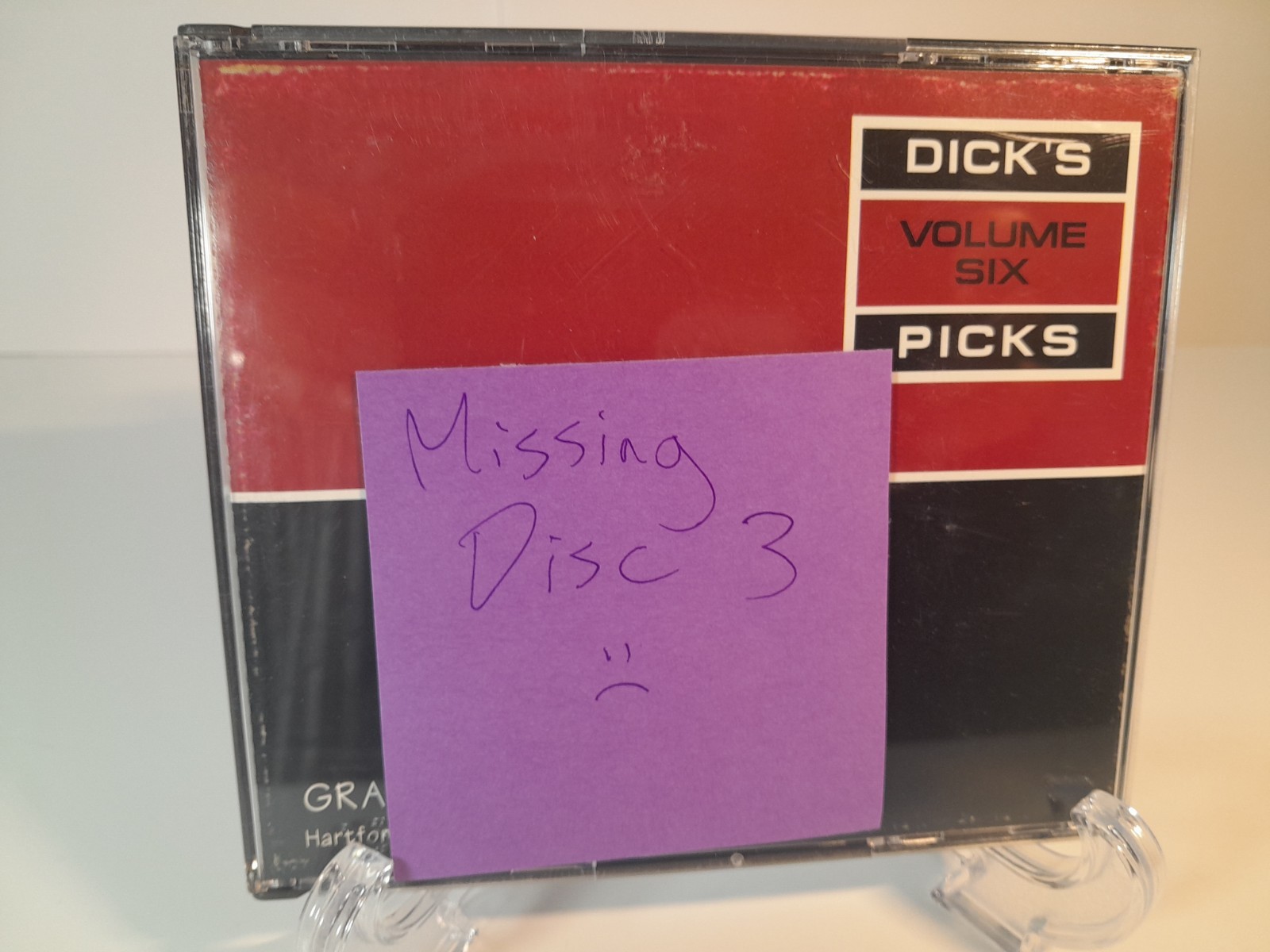 MISSING DISC 3 Grateful Dead - Dick\'s Picks 6 Volume Six: Hartford, CT 10/14/83