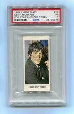 1969 Lyons Maid w/ Token 15 Keith Richards The Rolling Stones PSA 1 NQ Graded picture