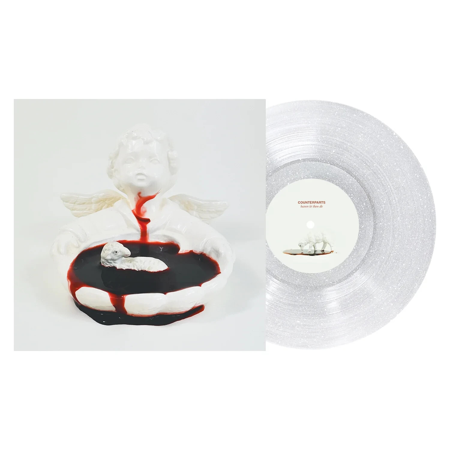 Counterparts Heaven Let Them Die CLEAR SILVER GLITTER COLOR 12