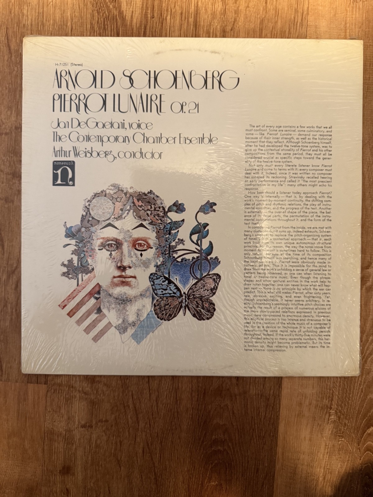 Arnold Schoenberg Pierrot Lunaire Nonesuch Classical Vinyl LP Sealed New