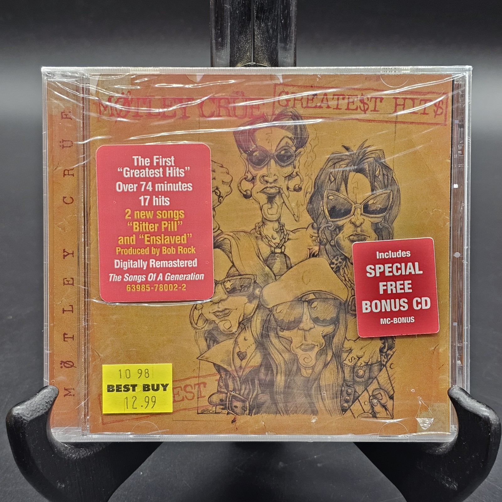 Motley Crue Greatest Hits and Special Bonus CD - Rare SEALED