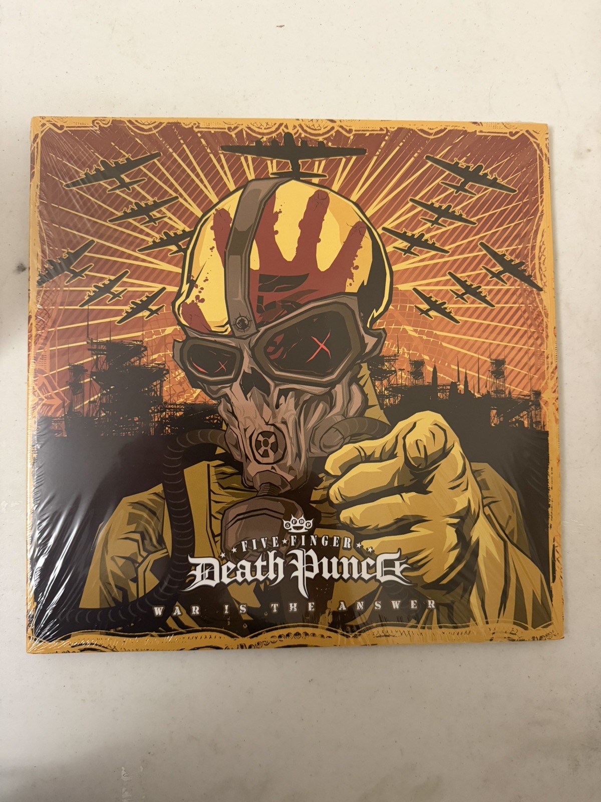 War Is the Answer by Five Finger Death Punch (Record, 2019)-Limited Red vinyl.
