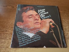 autographed on shrink doesn't smudge 1960s excellent Johnny Cash's Greatest LP33 picture