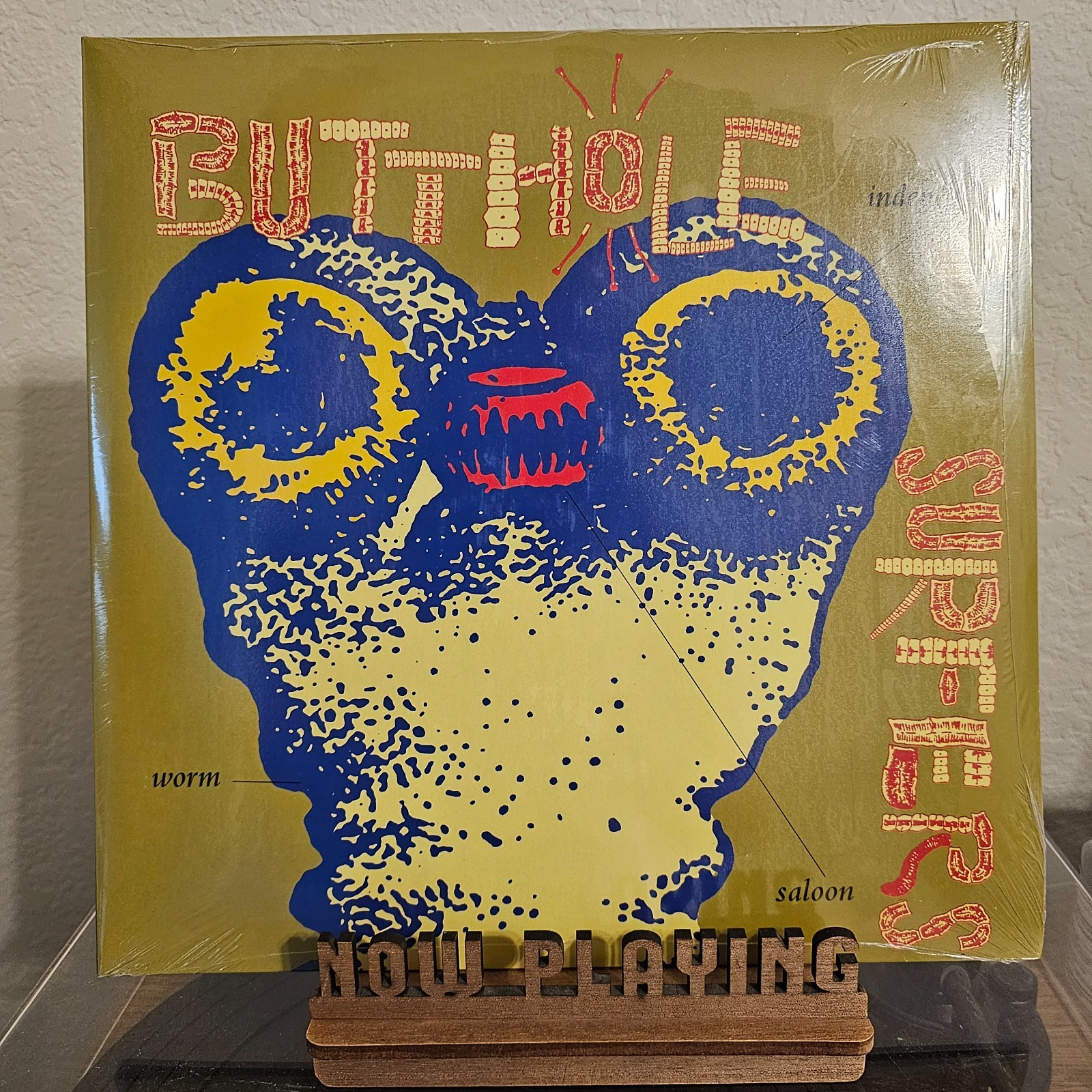 Butthole Surfers Independent Worm Saloon Blue & Gold Vinyl 2 LP NEW/SEALED