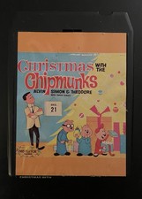 Vintage 1970’s Christmas With The Chipmunks 8-Track Cassette Tape 🐿️ picture