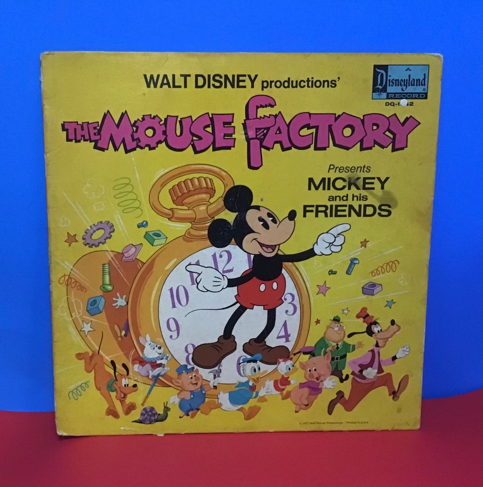 Mickey And His Friends THE MOUSE FACTORY Vinyl Record Disneyland Record 1972