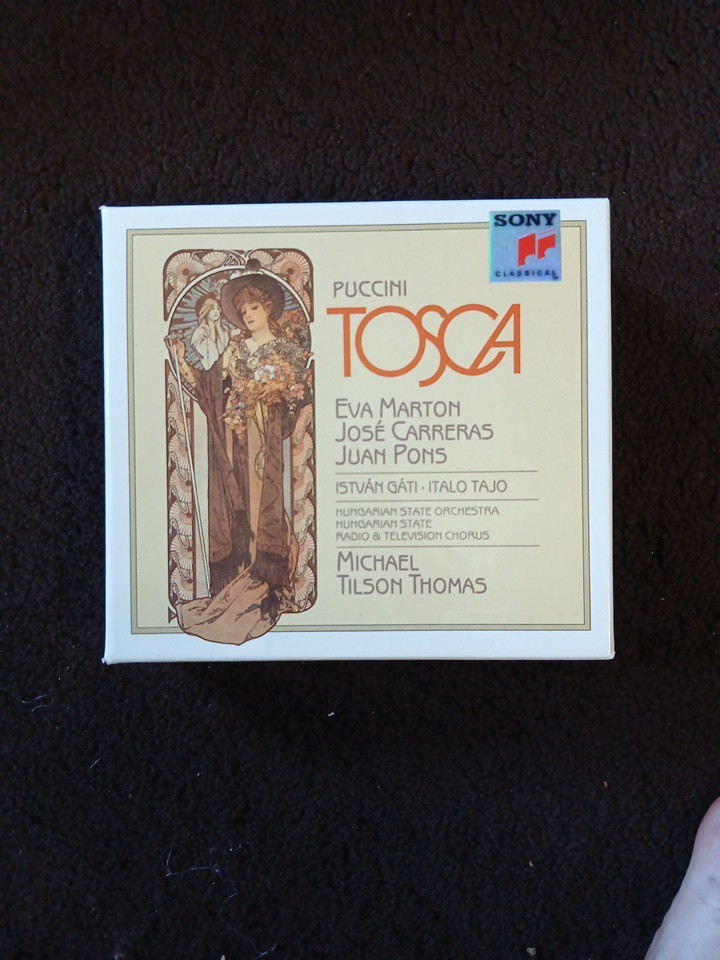 RARE PROMO Eva Marton, José Carreras, Michael Tilson Puccini: Tosca Complete CD
