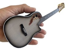 miniature - not playable instruments Melissa Etheridge 12 String Guitar, Silver picture