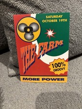 Vintage LA Rave Flyer THE FARM Doc Martin Long Beach Original Mailer picture