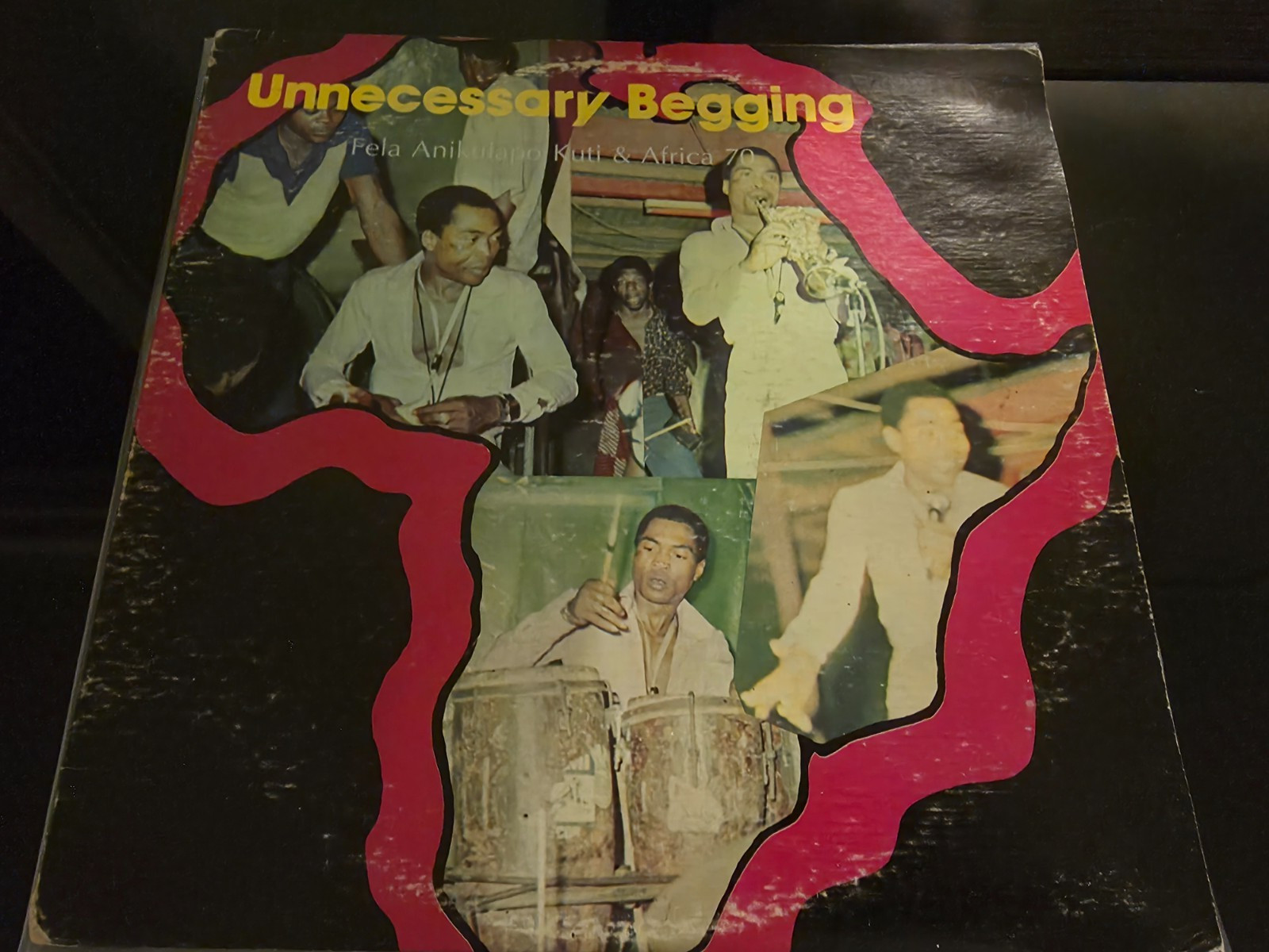 FELA ANIKULAPO KUTI AFRICA 70 UNNECESSARY BEGGING 1982 MAKOSSA US  VG+ AFRO BEAT