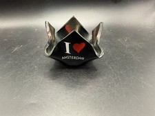 I Heart Amsterdam Melted Vinyl Record Bowl Ashtray Trinket Dish Souvenir  picture