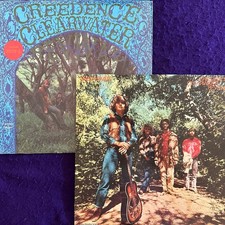 2x LOT Tested ~ CREEDENCE CLEARWATER REVIVAL Green River / Self Titled NM Cover picture