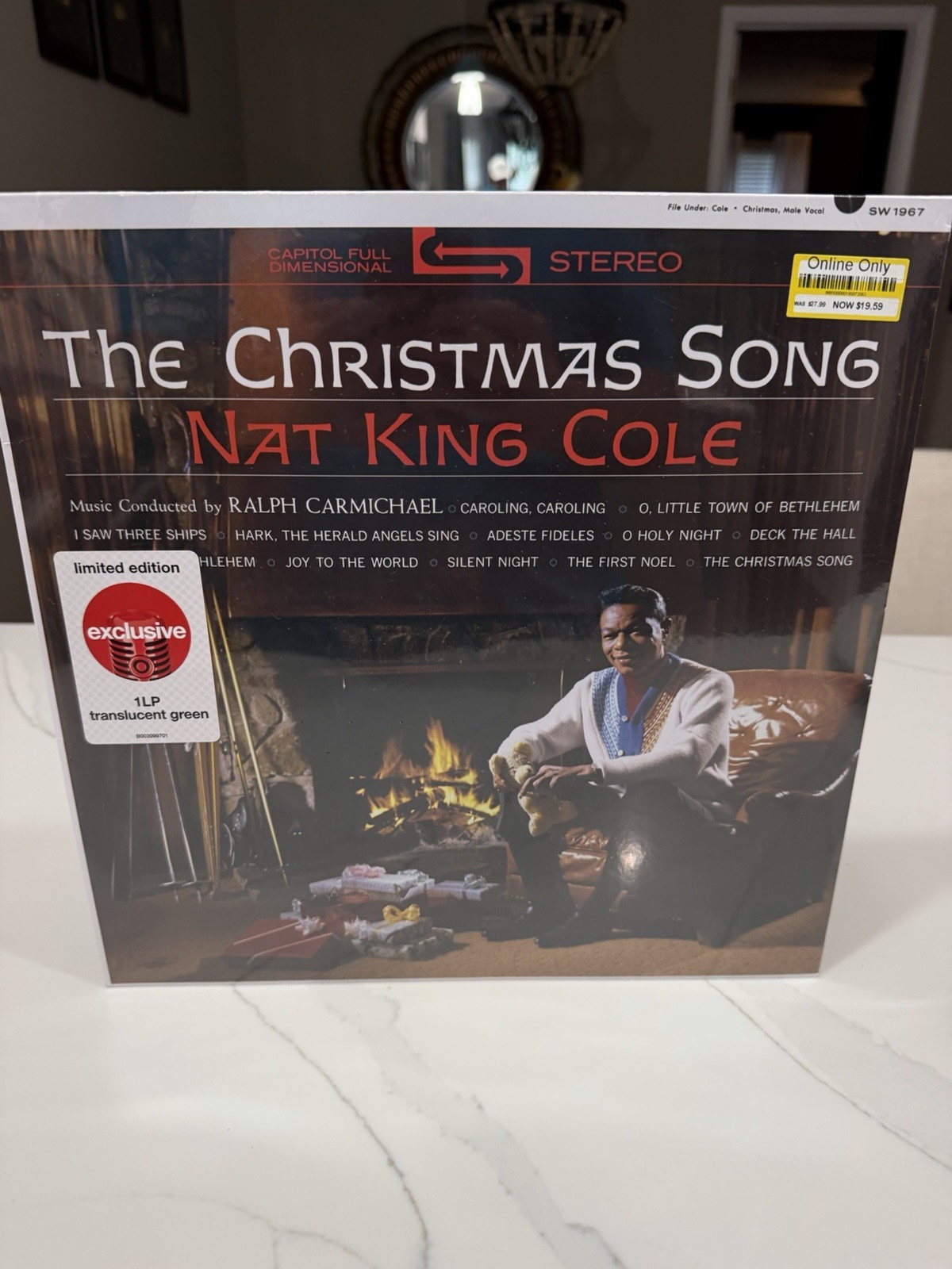 Nat King Cole The Christmas Song Limited Edition Translucent Green Vinyl LP