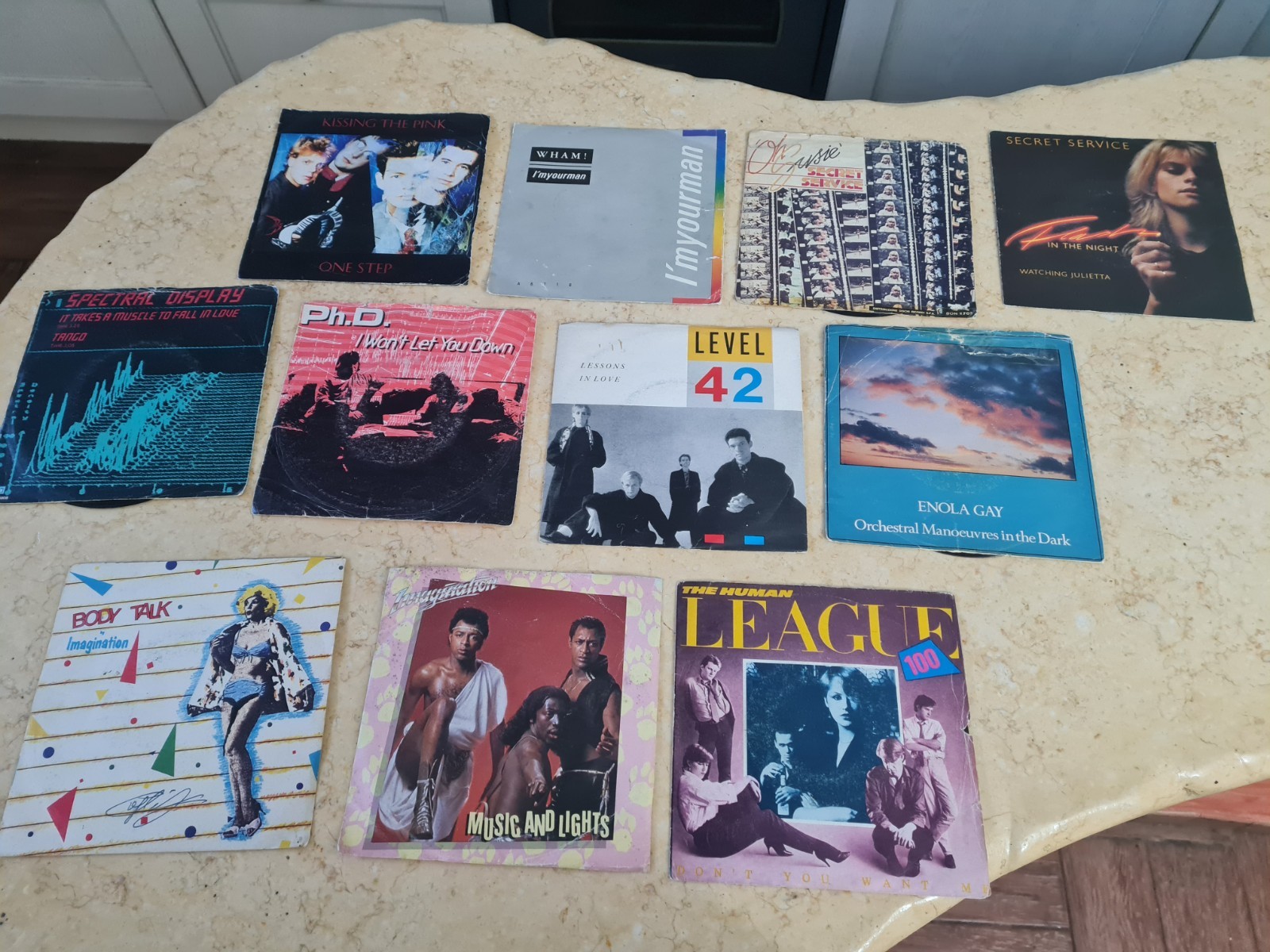 Vinile 45 Giri Lotto 11 Dischi  Vintage Anni 70 80 Disco Funk Soul Discomusic