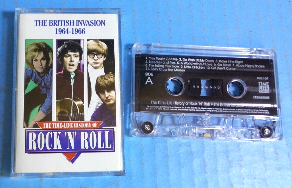 THE TIME-LIFE HISTORY OF ROCK N ROLL THE BRITISH INVASION 1964-1966 CASSETTE