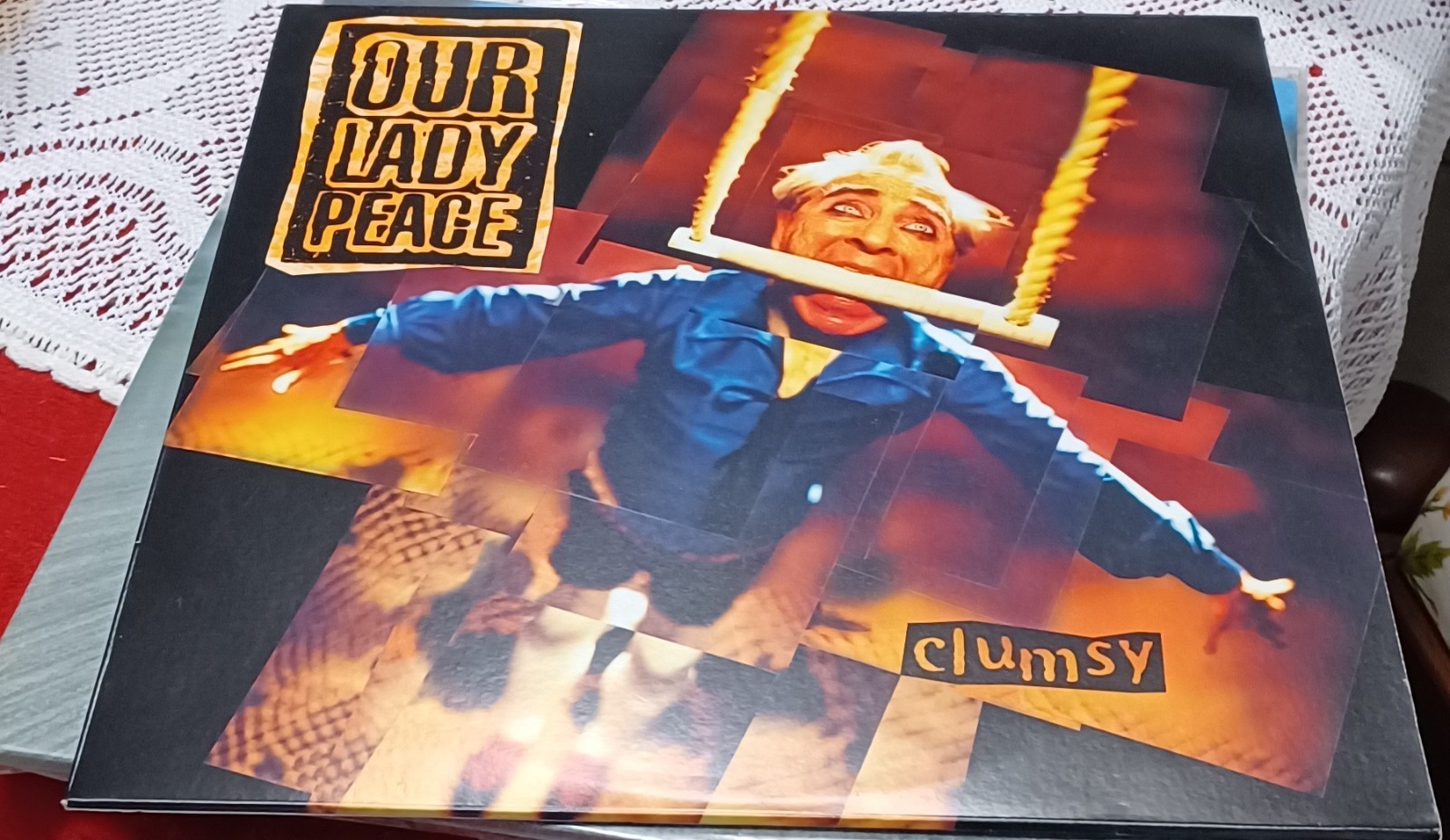 Our Lady Peace Clumsy 25th Anniversary White Vinyl 180g VG EX/NM Hype Sticker