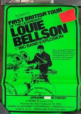 Louie Bellson UK vintage tour  poster 30” x 20” Slingerland Rogers Ludwig picture