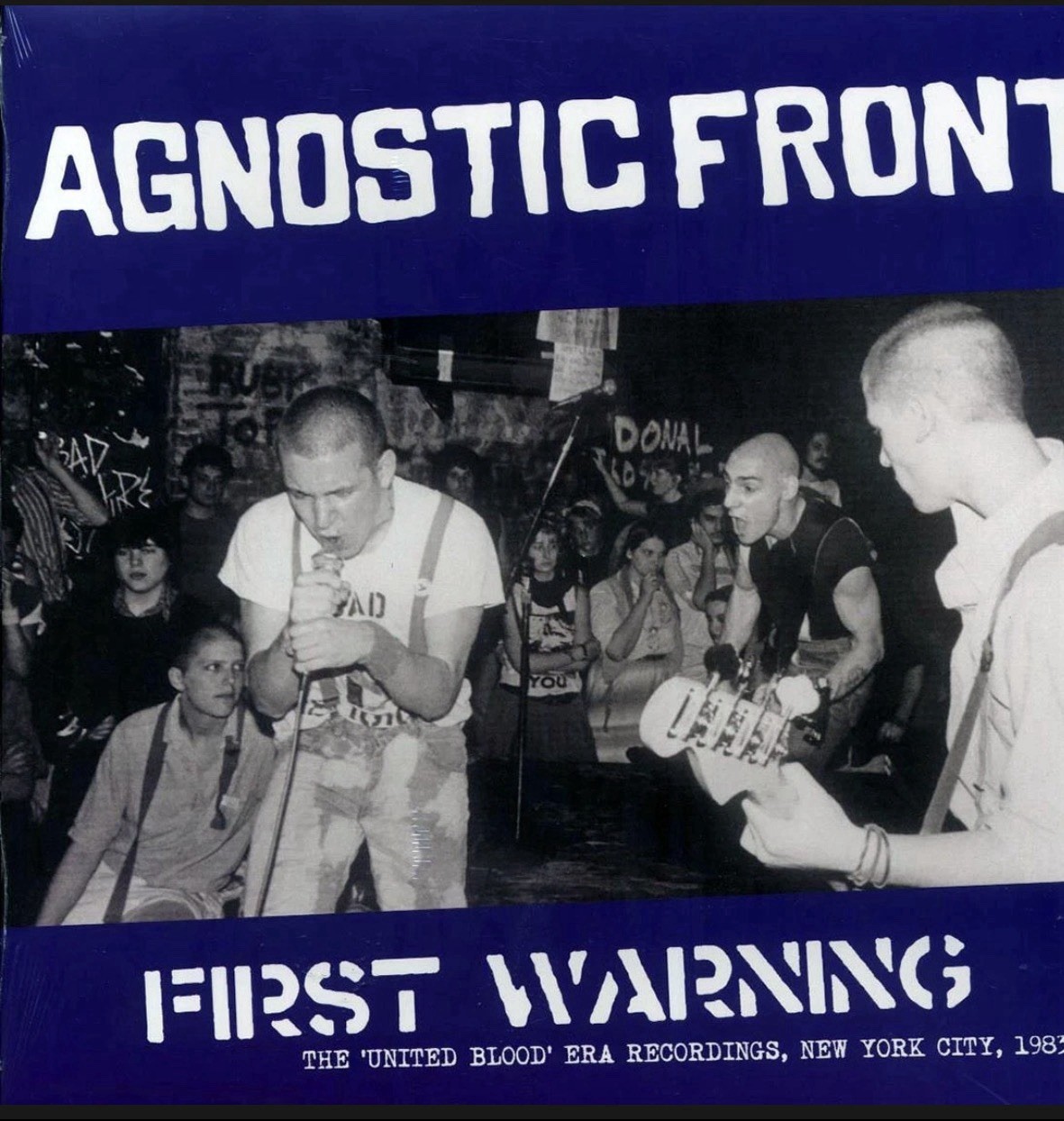 Agnostic Front First Warning The United Blood Era Recordings 1983 LP Punk hc MDC