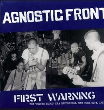 Agnostic Front First Warning The United Blood Era Recordings 1983 LP Punk hc MDC picture