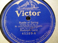 1st Rec 1923 ST LOUIS SYMPHONY Rudolph Ganz D'Albert Improvisator VICTOR 45389 picture