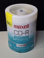 Maxell CD-R 700 100pc Recordable Discs 48x700 MB 80 Min Spindle 100 Pack CDR picture