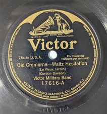Victor Military Band Old Cremorne Waltz Hesitation Valse Noble 78 RPM E- picture