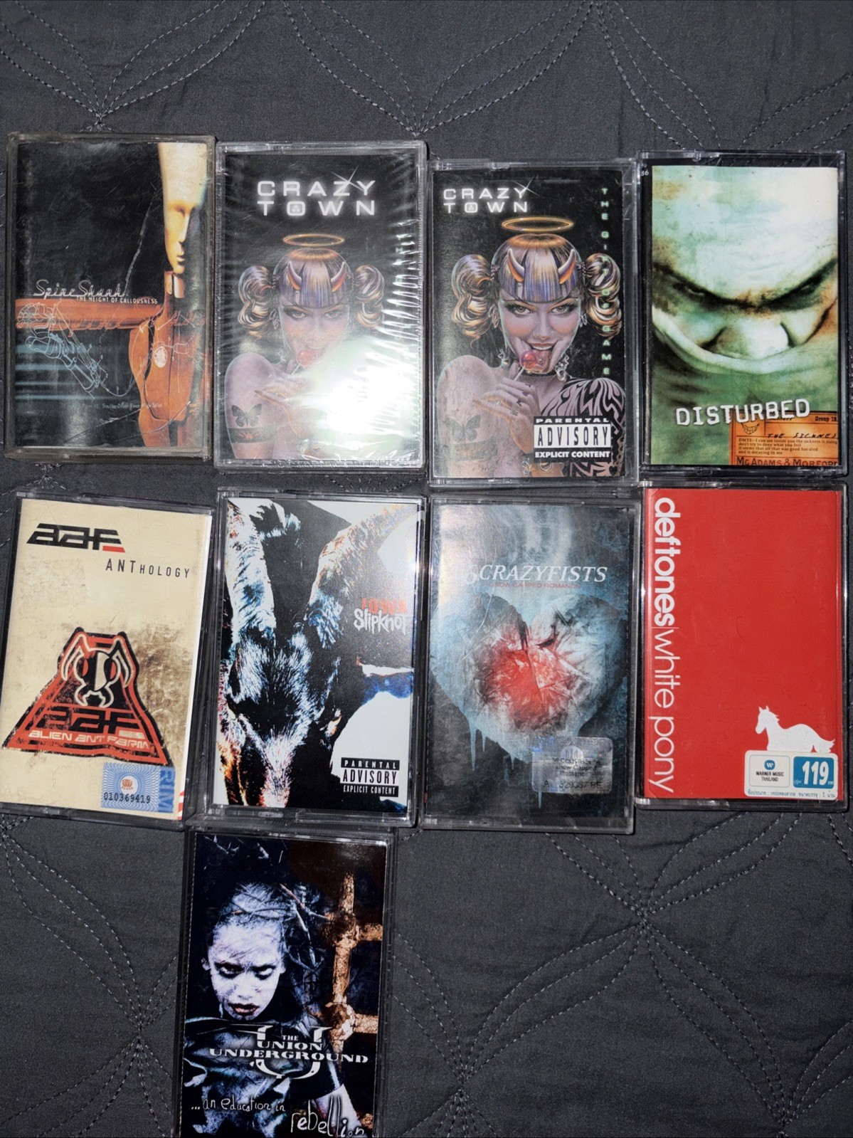 Nu Metal Cassette Tapes Some Broken Needs Repair Some Work READ DESC