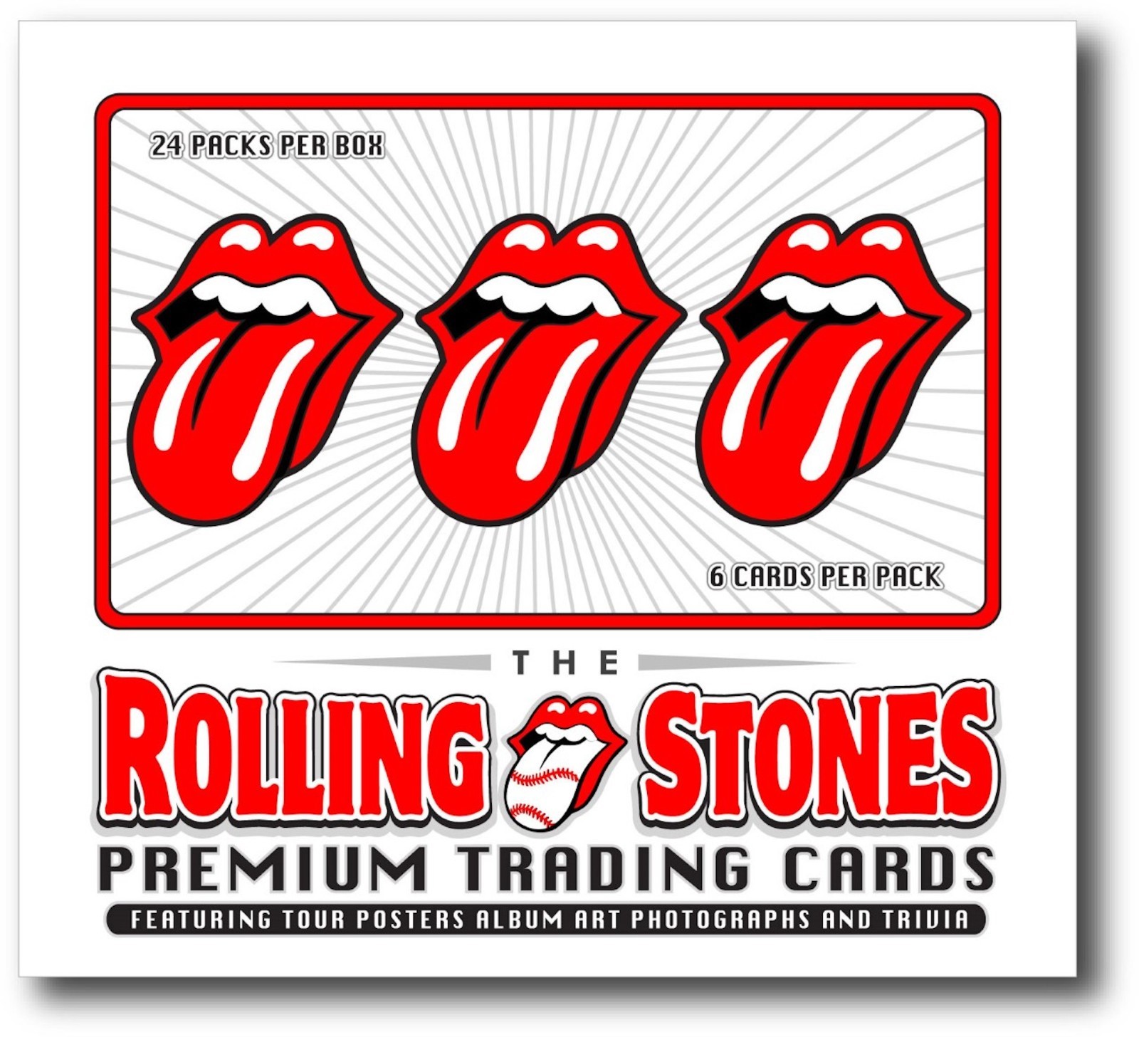 Rolling Stones Trading Cards Sealed Box 24 Packs Stickers Tattoos Guitar Picks