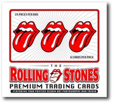 Rolling Stones Trading Cards Sealed Box 24 Packs Stickers Tattoos Guitar Picks picture