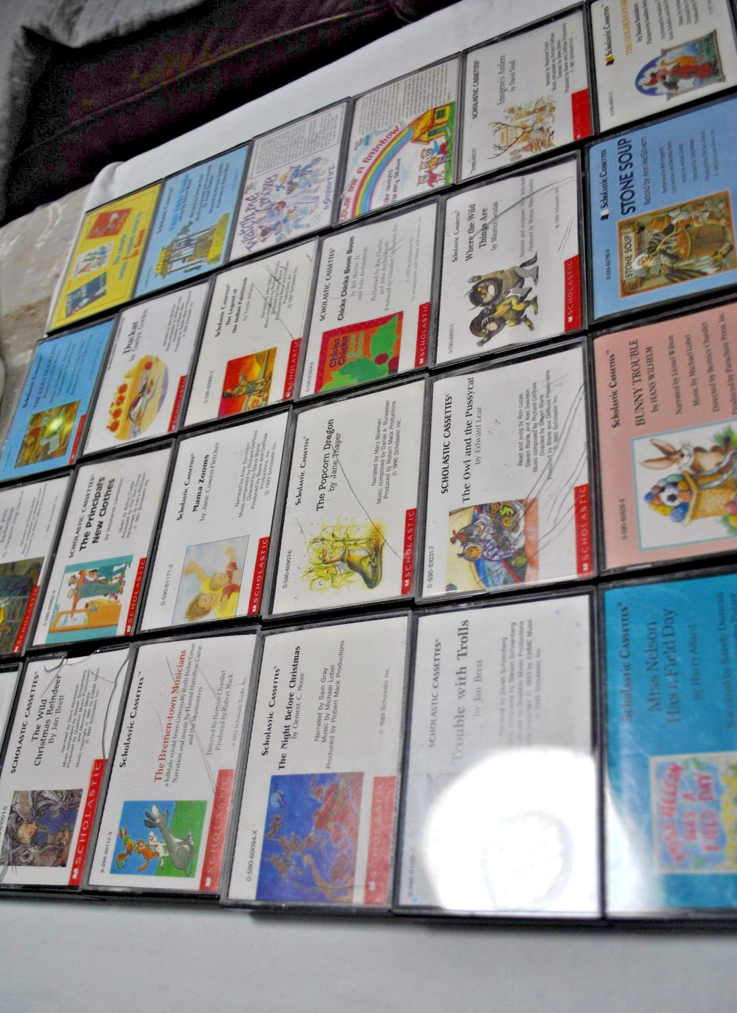 Lot 47 Vintage Scholastic Childrens Read Along Audio Cassette Tapes
