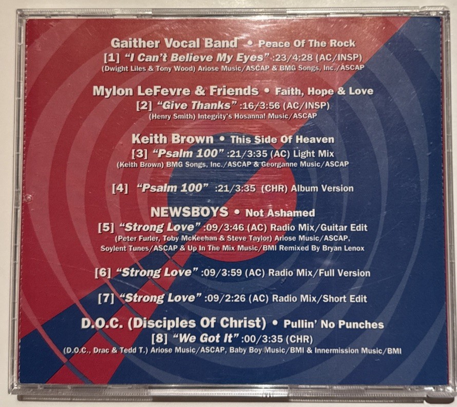 UNRELEASED ‘93 RADIO REMIXES “Strong Love” Newsboys/Keith Brown AC Mix… Singles