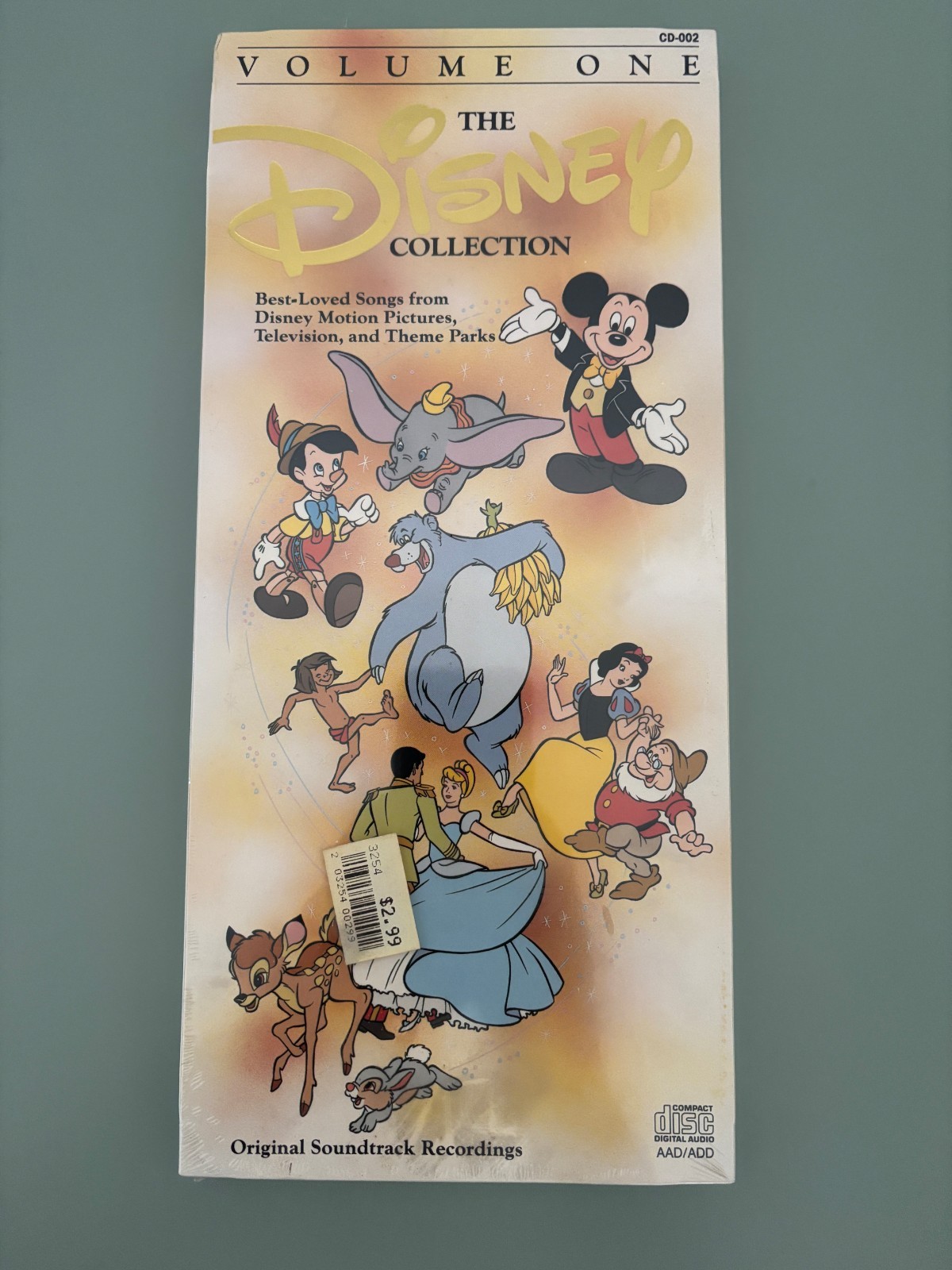 The Disney Collection Volume One Longbox CD 24 Tracks Best Loved Songs NEW