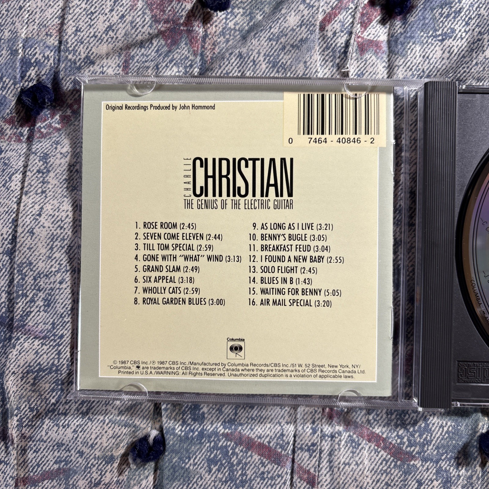 Charlie Christian - Genius of the Electric Guitar (CD, 1987, CBS CK 40846)
