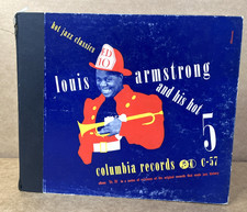 Vintage Louis Armstrong And His Hot 5 Columbia C-57 4 Record 78 RPM Album Set picture