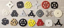 HUGE Vintage 45 RPM Record Adapter Collection – 20 Original Adapters  (Lot A203) picture