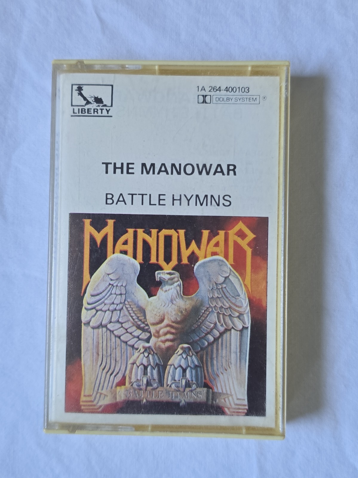 The Manowar - Battle Hymns (cassette) Metal Rock Band - Import - EXCELLENT -RARE