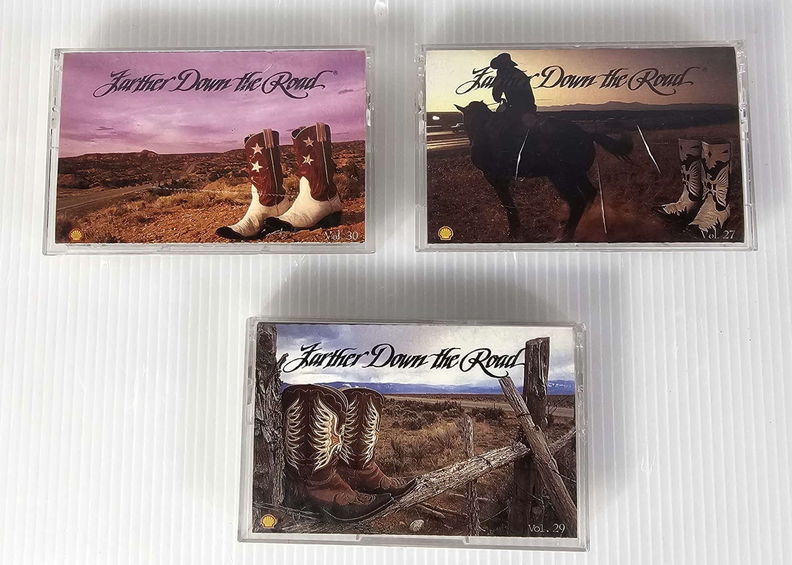 Farther Down the Road Lot Of 3 Cassettes Tape RCA CBS Hit Songs  Volumes 